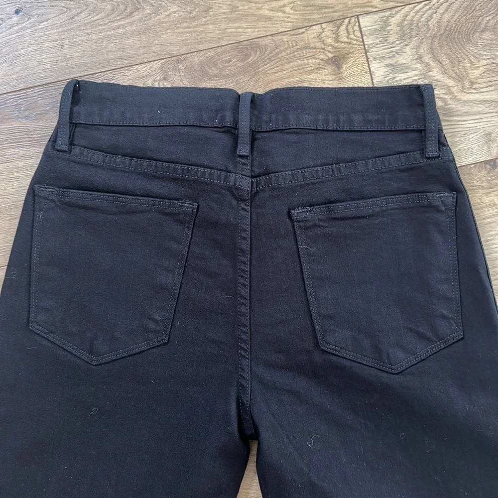 Frame Denim Black Tuxedo Jeans Le High Straight - Picture 8 of 9